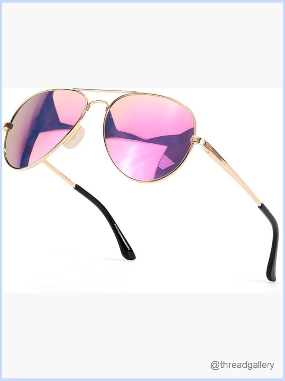 Oversized Aviator Polarized Sunglasses UV Protection Double Bridge